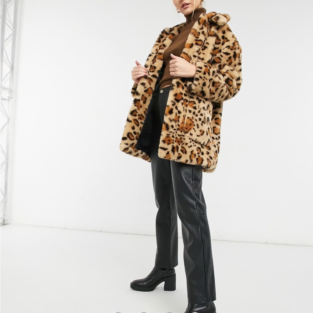 Topshop Leopard Print Jacket